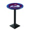 Holland Bar Stool Co 42" Blk Wrinkle Colorado Avalanche Pub Table L217B4228ColAva - alternate 1